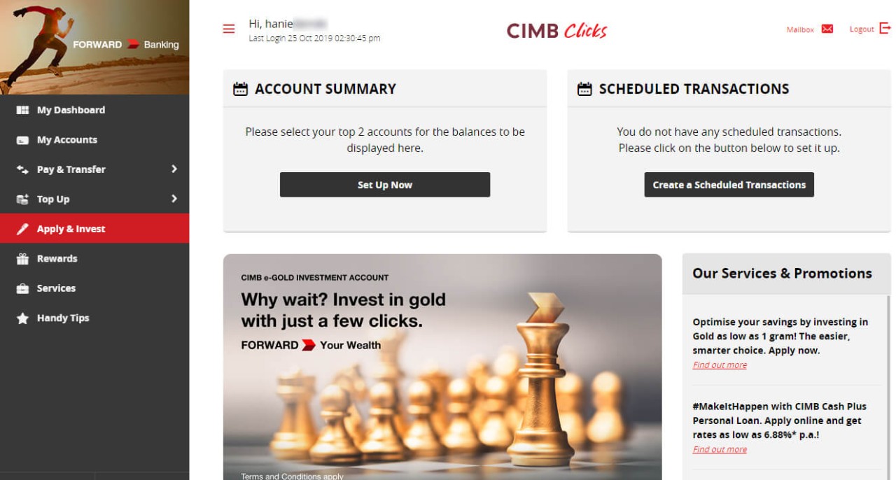 E Gold Investment Account Egia Cimb Preferred